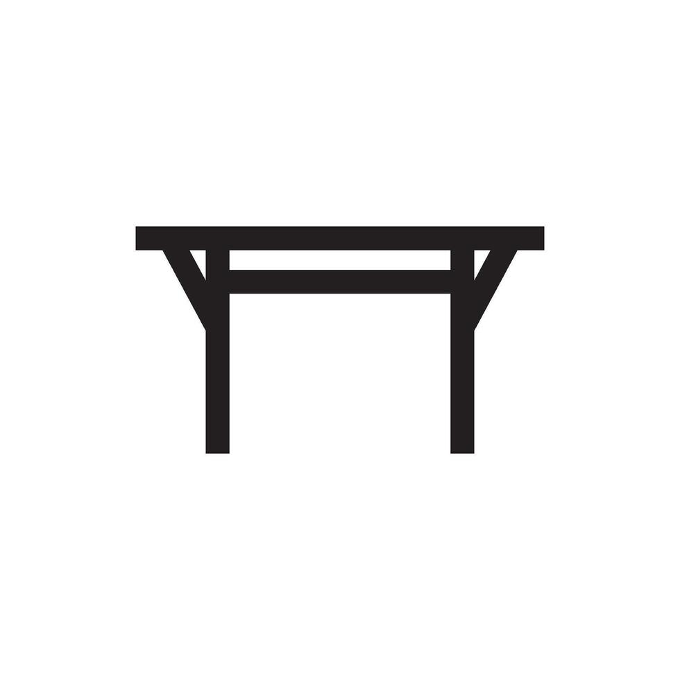 meubilair tafel icoon vector ontwerp sjabloon