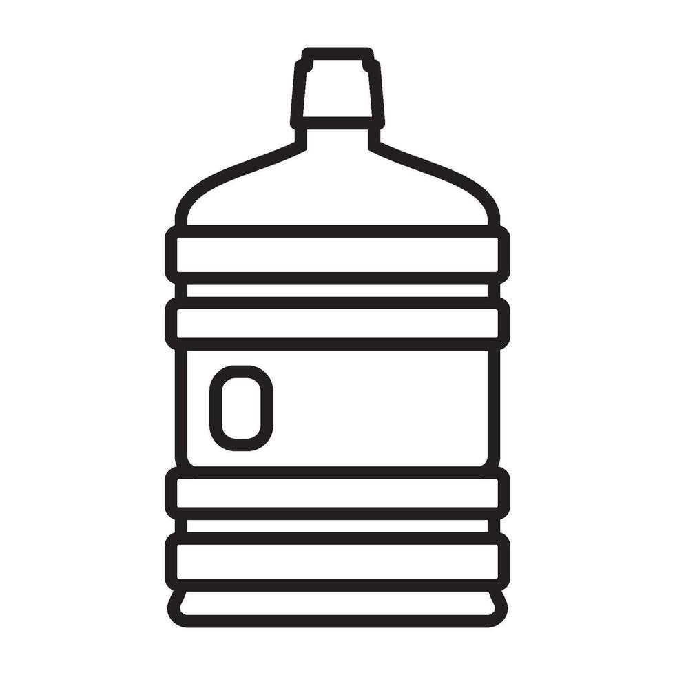 gallons en fles icoon vector ontwerp sjabloon