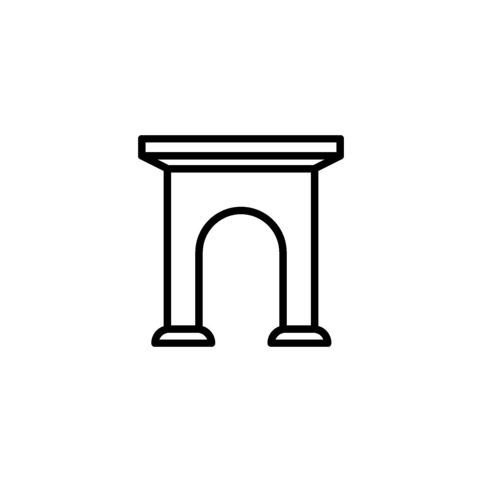 poort icoon vector ontwerp Sjablonen
