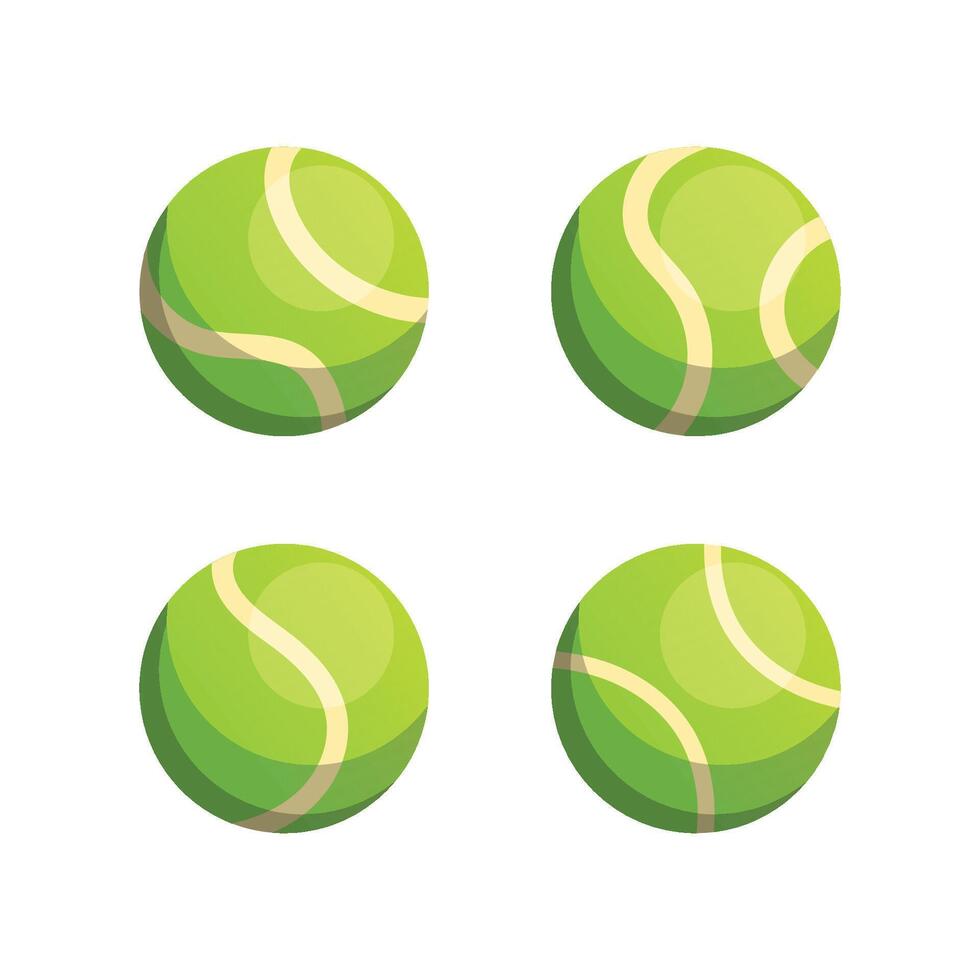 vector tennis bal variatie verzameling