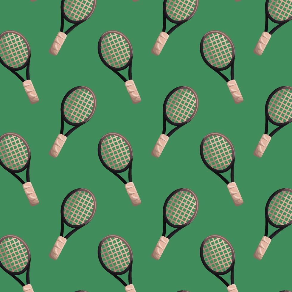 vector tennis racket patroon illustratie