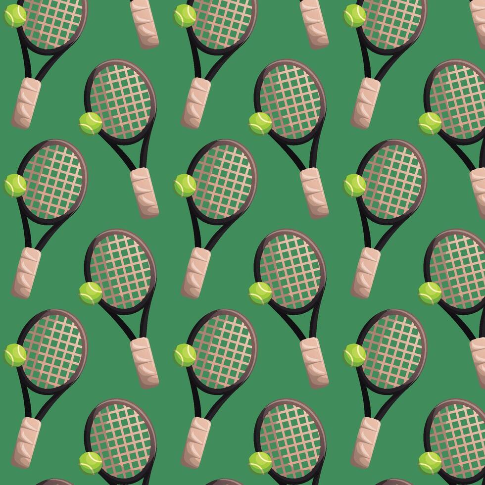 illustratie van een tennis racket patroon vector