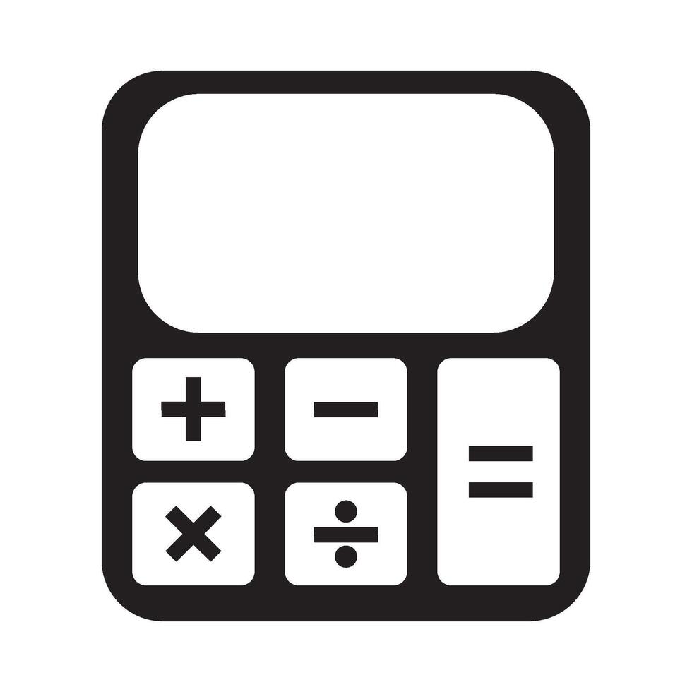 rekenmachine icoon vector ontwerp sjabloon