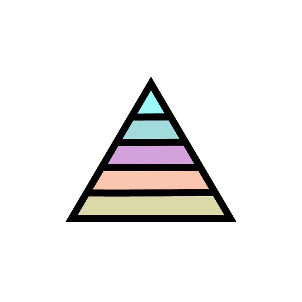 piramide icoon vector ontwerp sjabloon