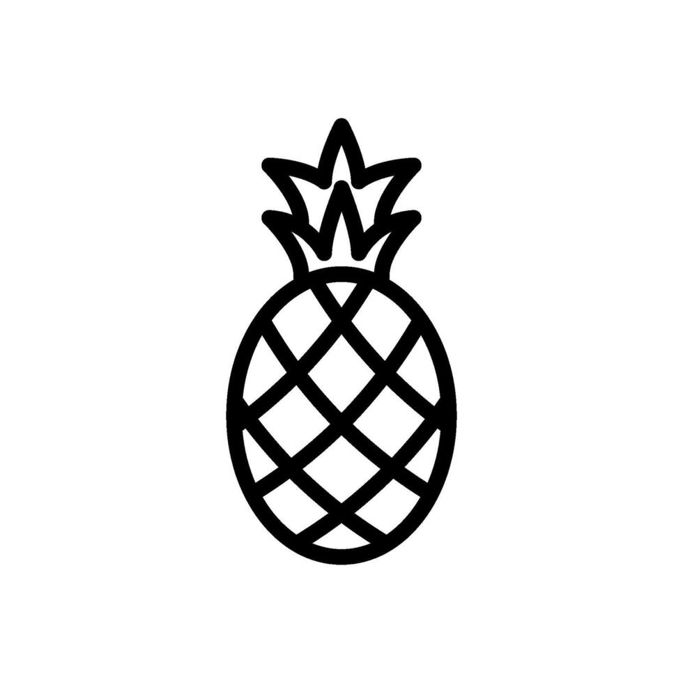ananas icoon ontwerp Sjablonen gemakkelijk vector