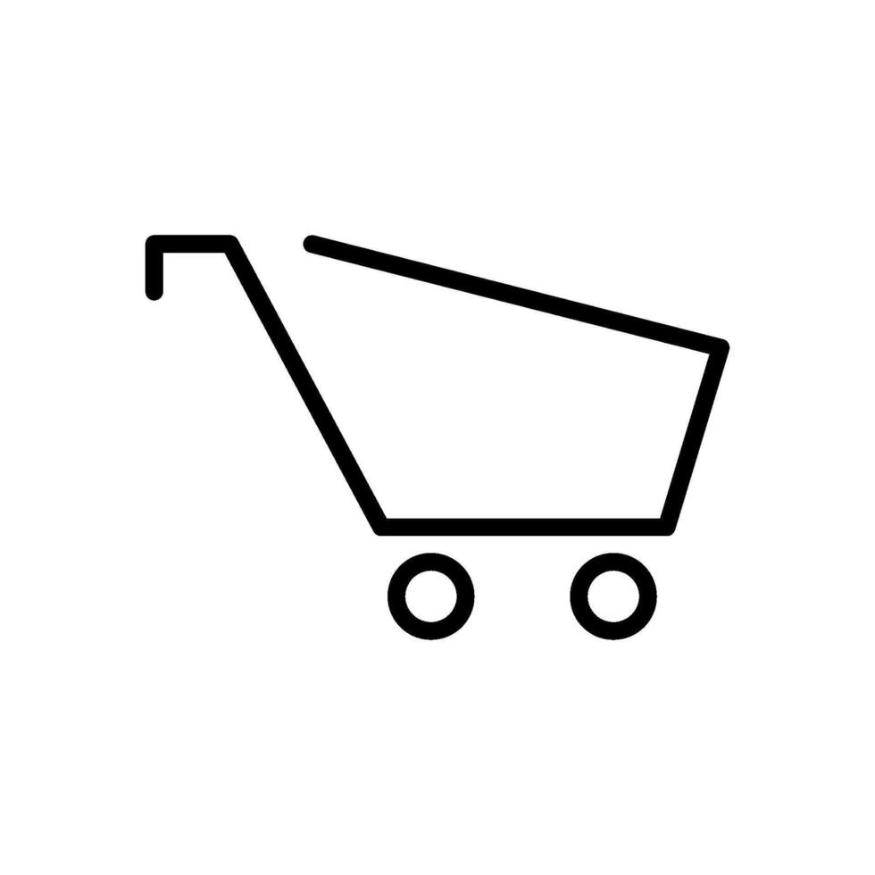 boodschappen doen kar icoon vector ontwerp sjabloon