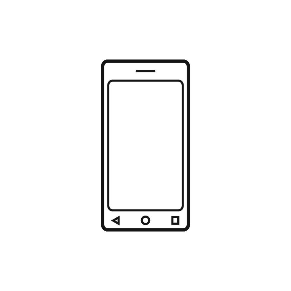 telefoon of mobiel telefoon smartphone icoon vector ontwerp sjabloon