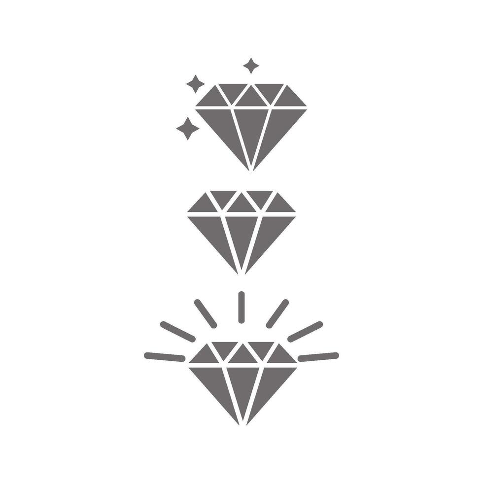 diamant modieus icoon vector ontwerp Sjablonen gemakkelijk