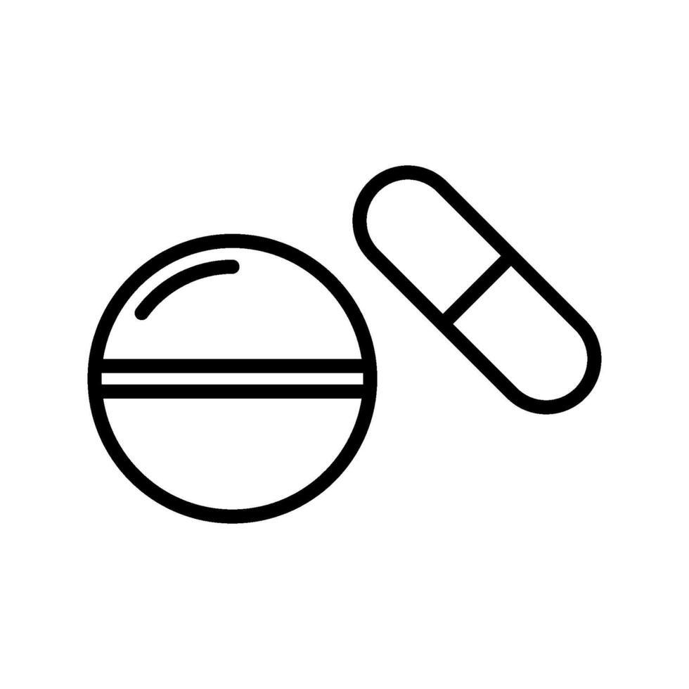 capsule en pil icoon vector ontwerp sjabloon