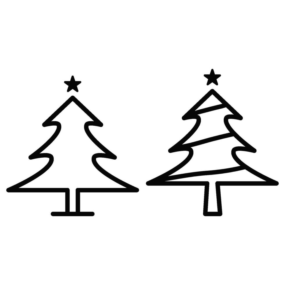 Kerstmis net pijnboom icoon vector ontwerp sjabloon