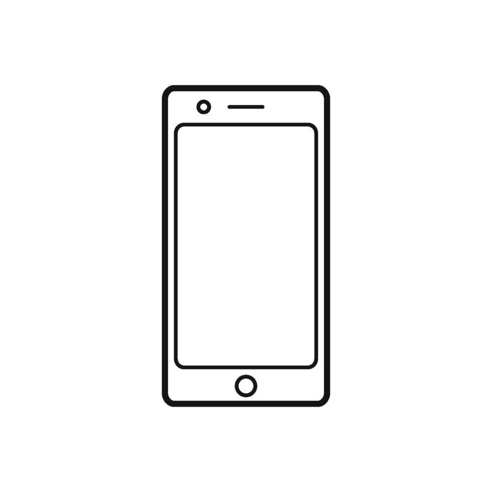 telefoon of mobiel telefoon smartphone icoon vector ontwerp sjabloon