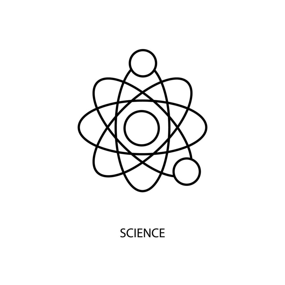 wetenschap concept lijn icoon. gemakkelijk element illustratie. wetenschap concept schets symbool ontwerp. vector