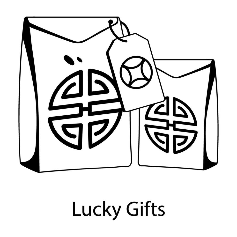 modieus Lucky cadeaus vector