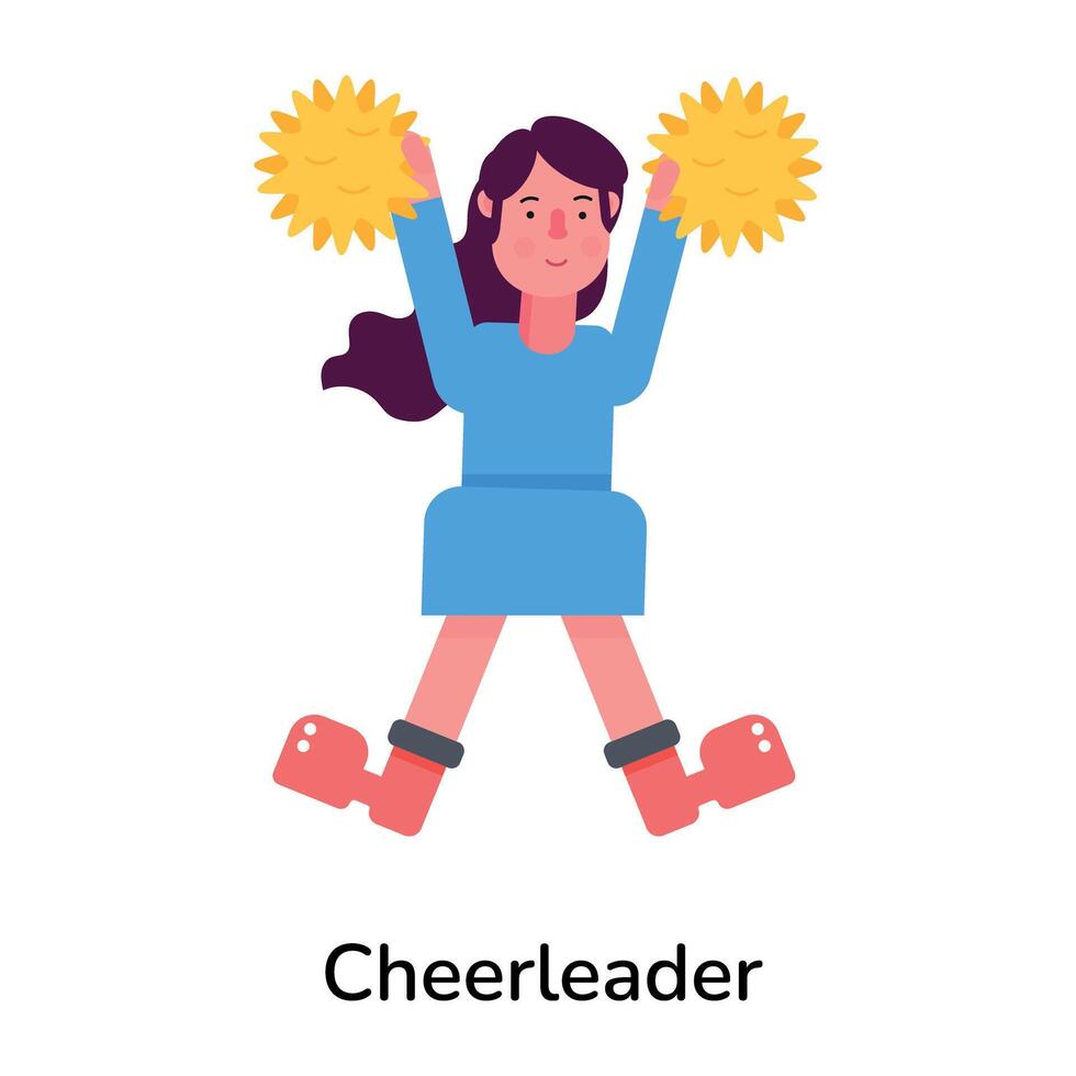 modieus cheerleader concepten vector