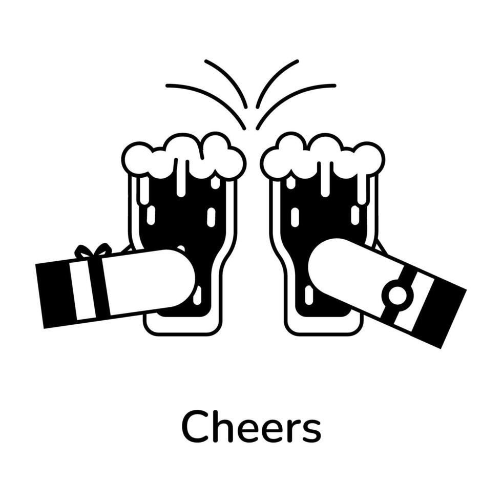 trendy cheers concepten vector