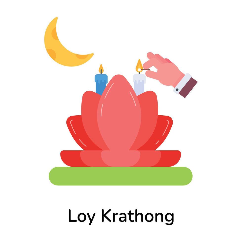 modieus loy krathong vector