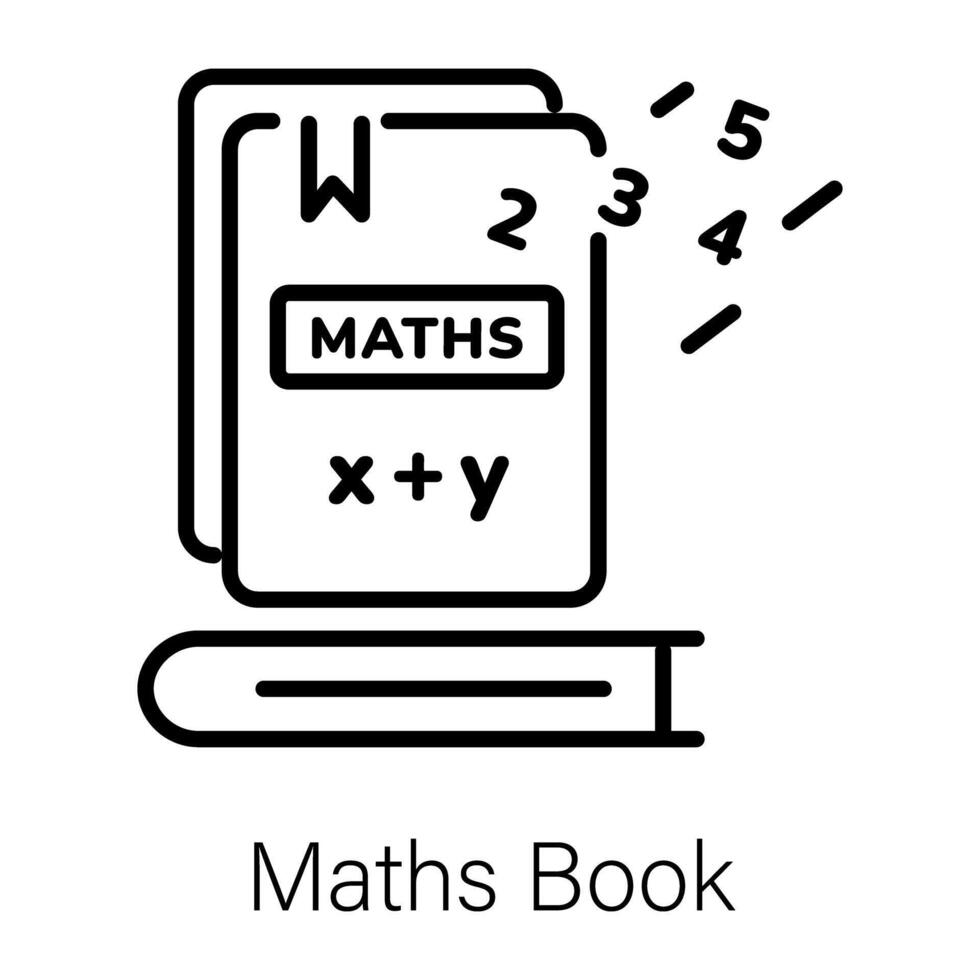 modieus wiskunde boek vector