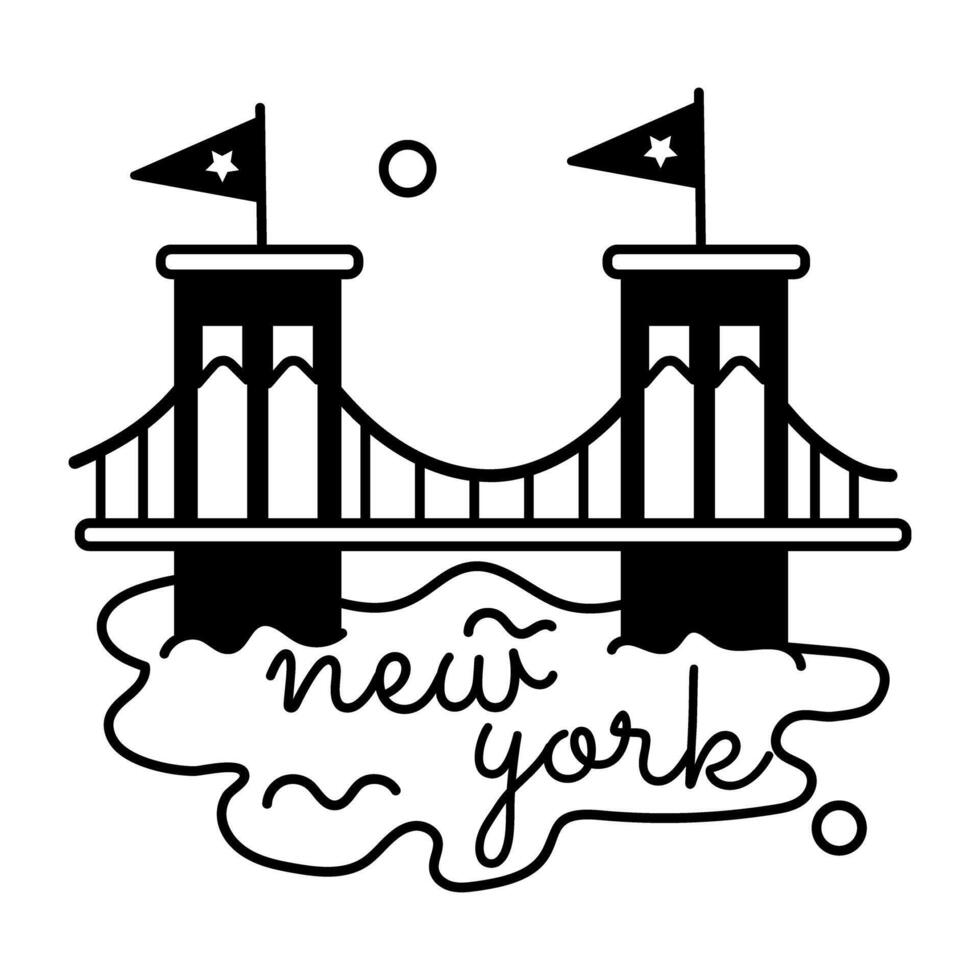 New York Bridge vector