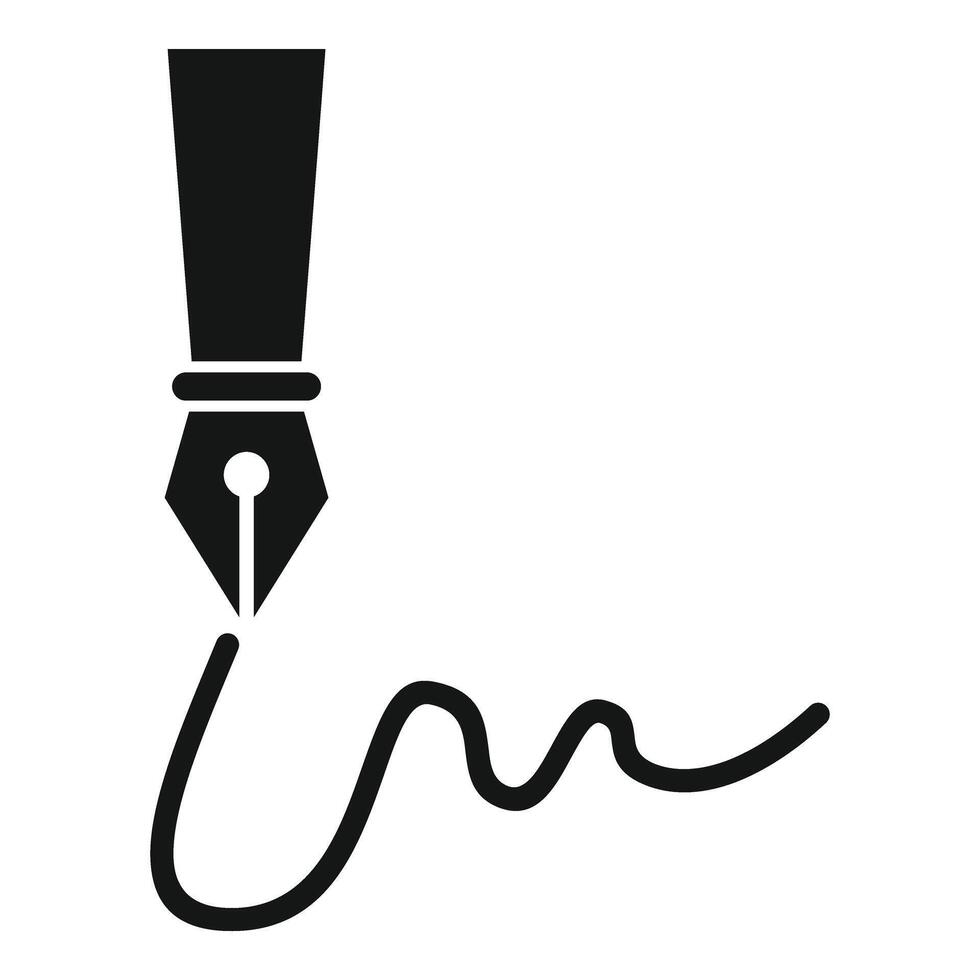 handschrift handtekening icoon gemakkelijk vector. privacy identiteit vector