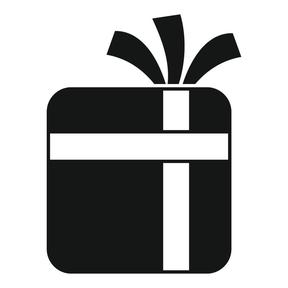 korting geschenk doos icoon gemakkelijk vector. kopen feestelijk pakket vector