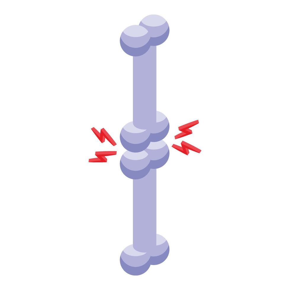behandeling lichaam botten icoon isometrische vector. Gezondheid digitaal vector
