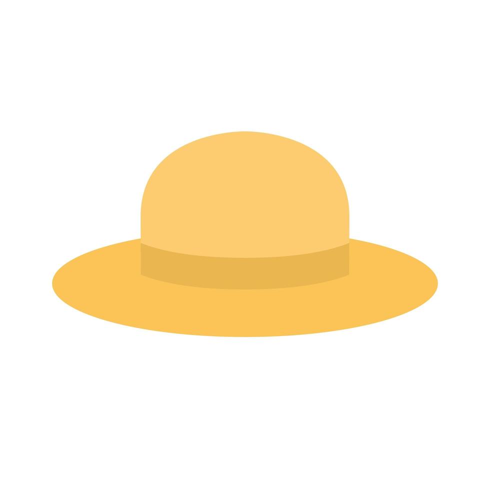 hoed platte stijl icoon vector design