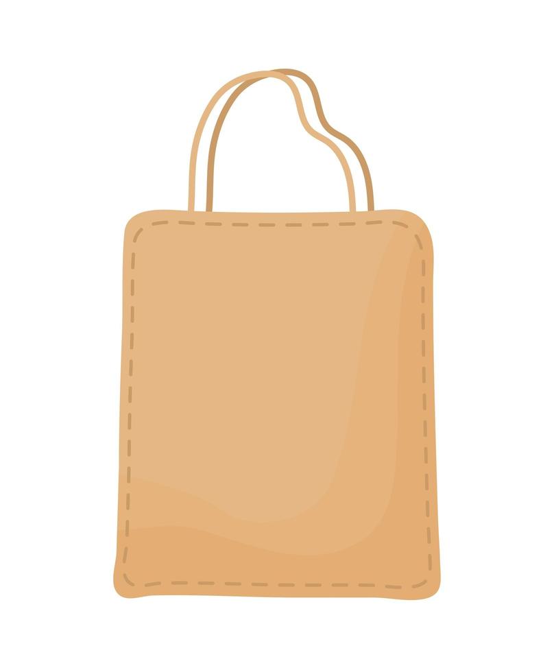 mooie bruine ecobag vector