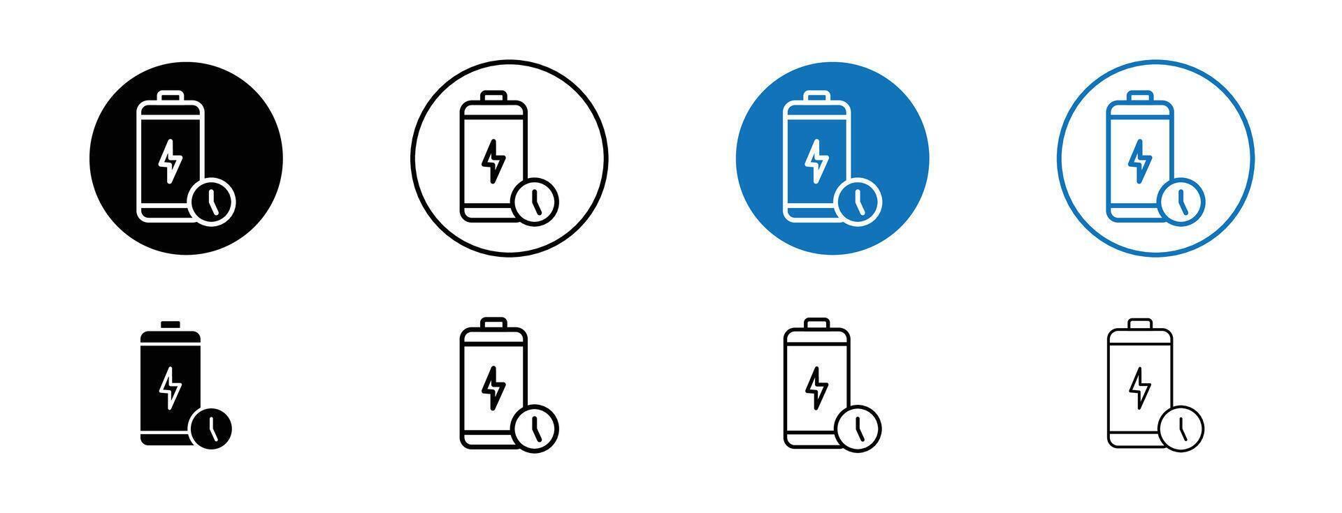 accu tijd icoon vector