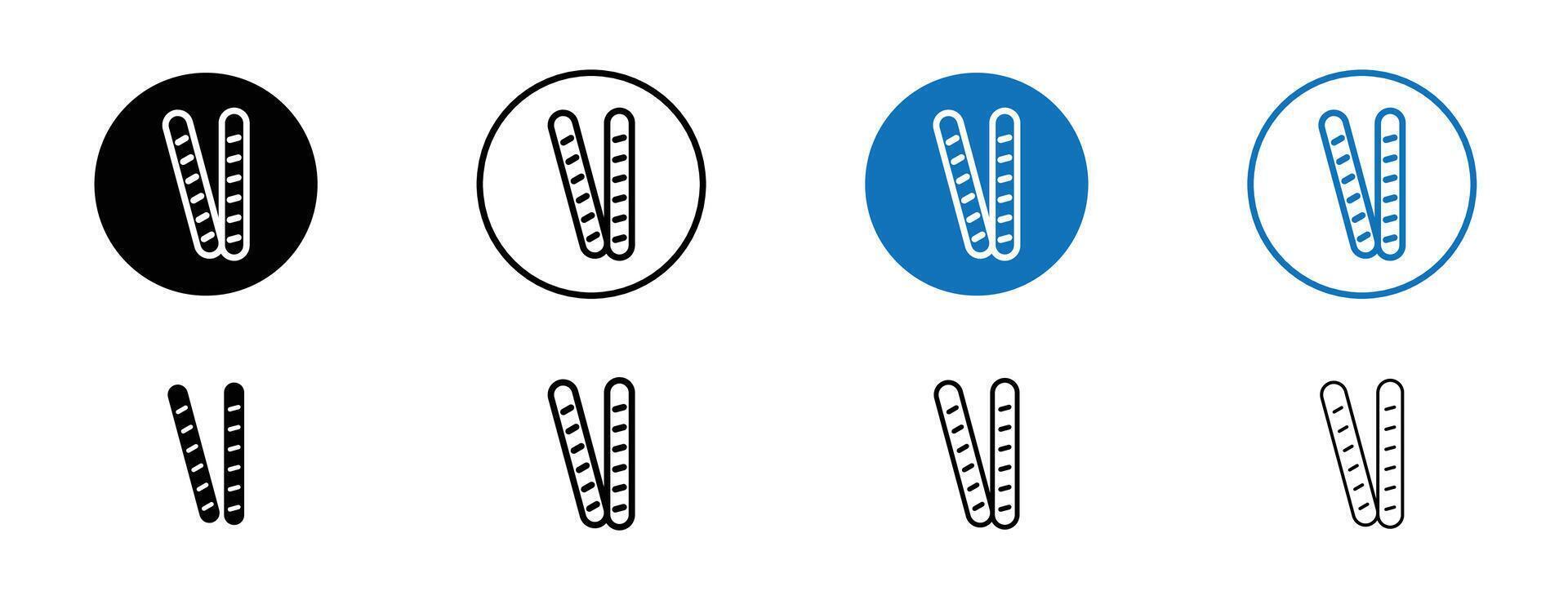 zoute krakeling stokjes icoon vector