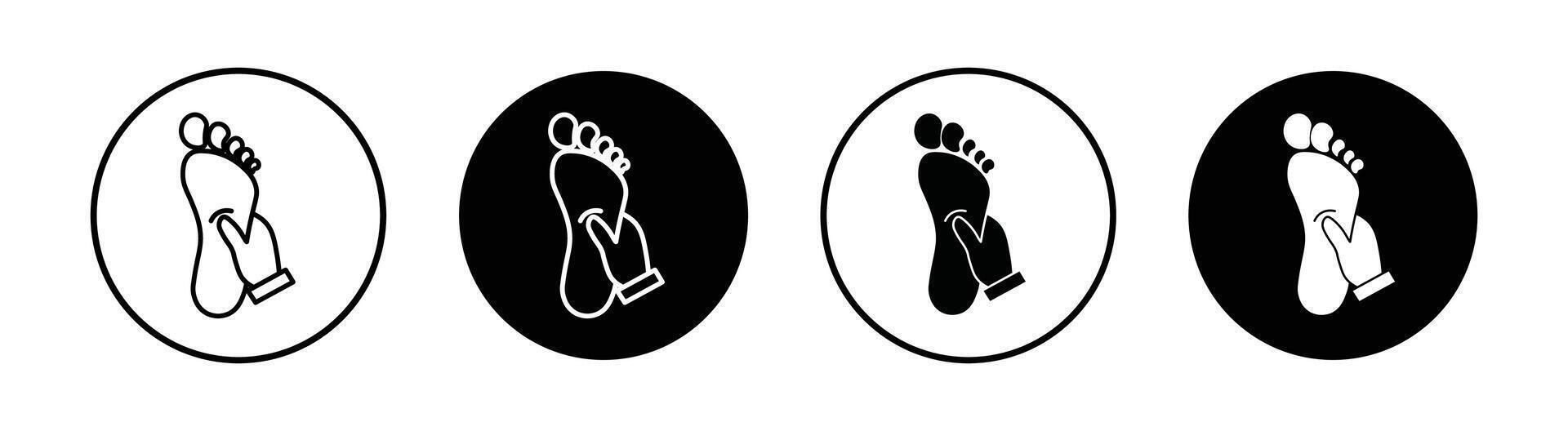 reflexologie voet massage icoon vector