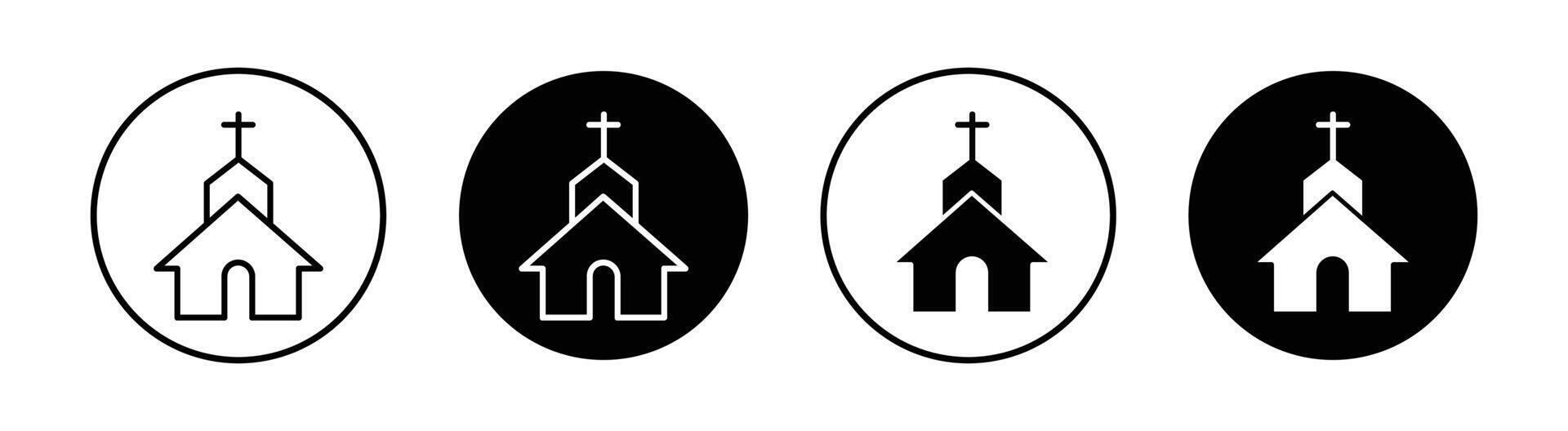 kerk vector pictogram