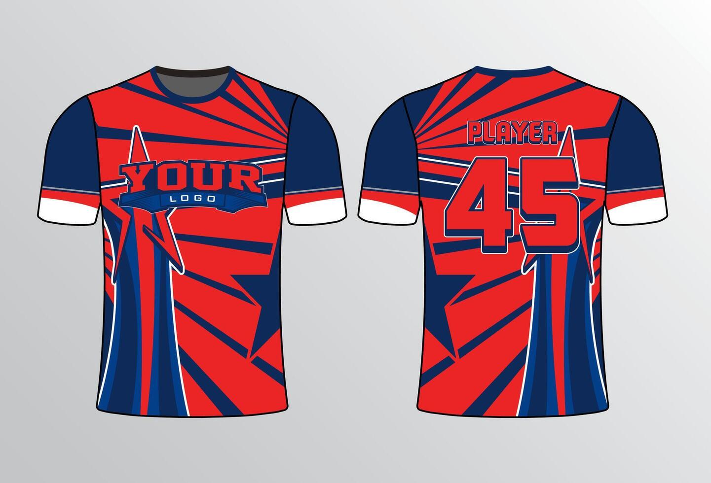 allemaal sport- team Jersey ontwerp met een elegant gespannen en wild kijken voor allemaal uw gewoontjes, mode en sportkleding vector