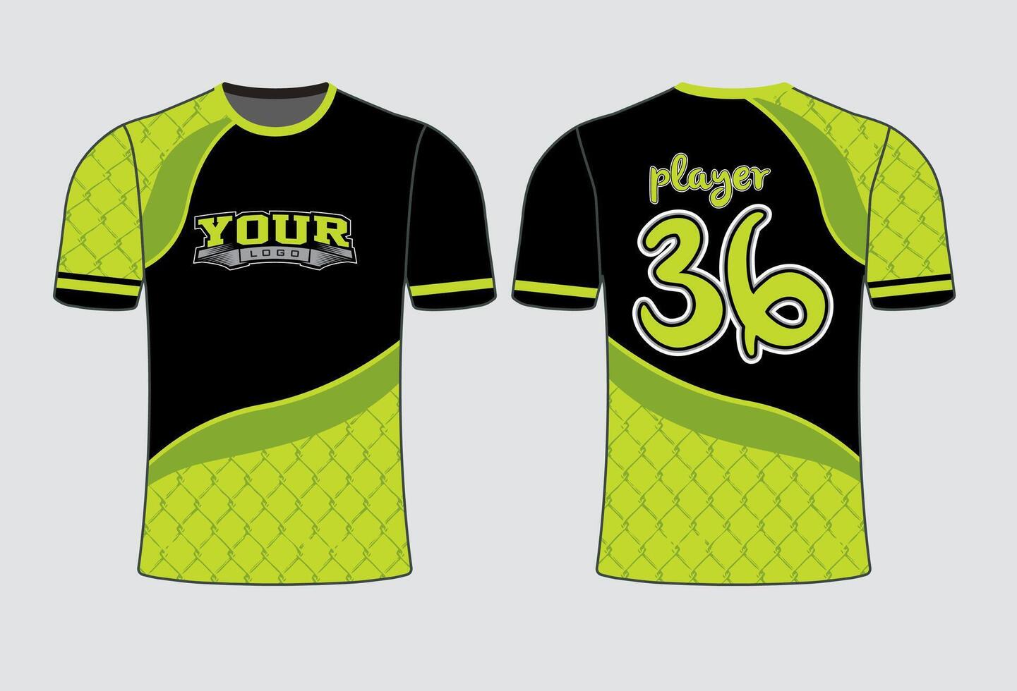 allemaal sport- team Jersey ontwerp met een elegant gespannen en wild kijken voor allemaal uw gewoontjes, mode en sportkleding vector