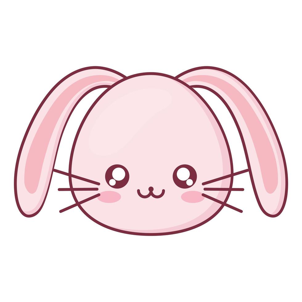kawaii konijn dier cartoon vector ontwerp