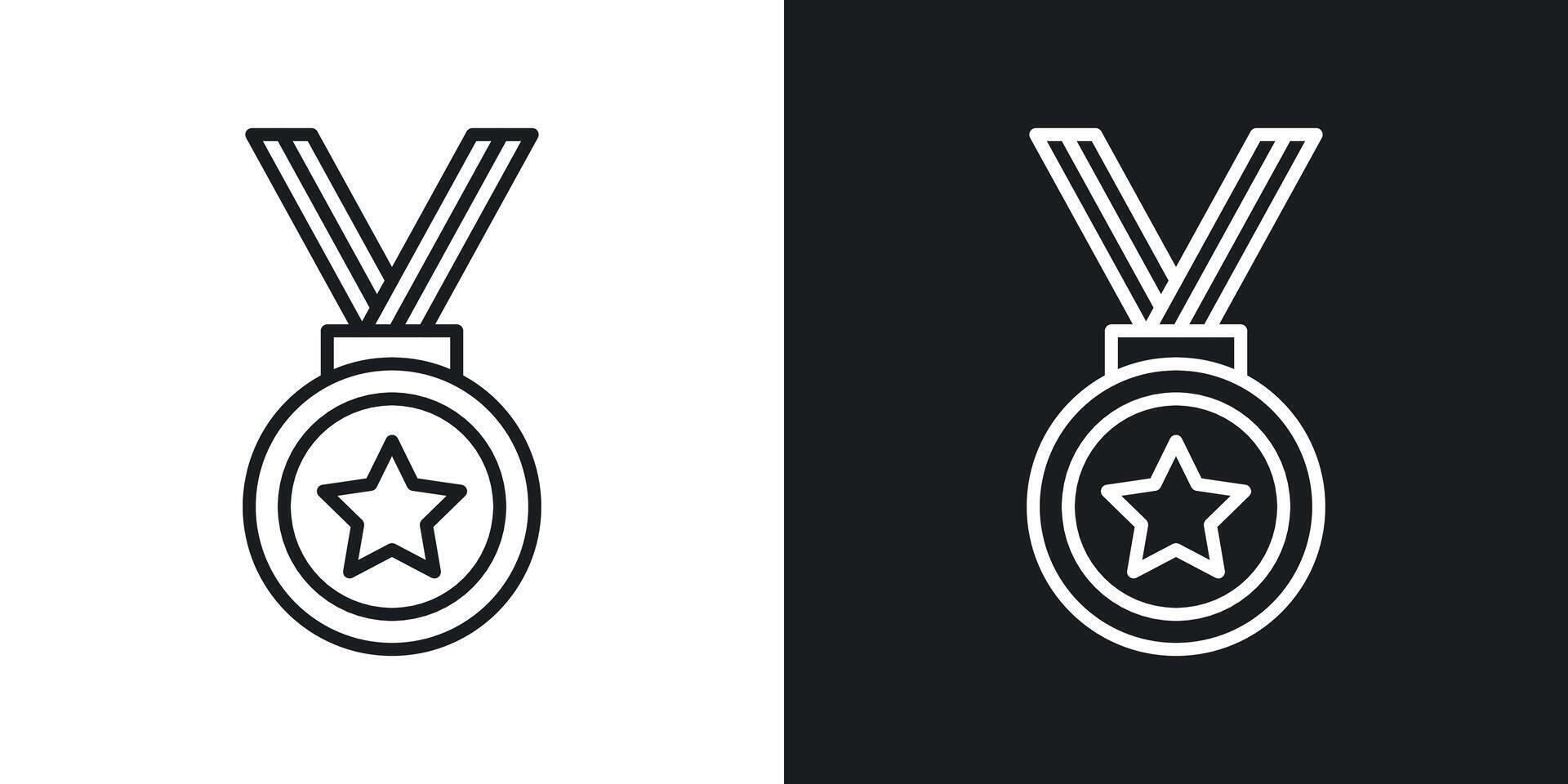 sport medaille icoon vector