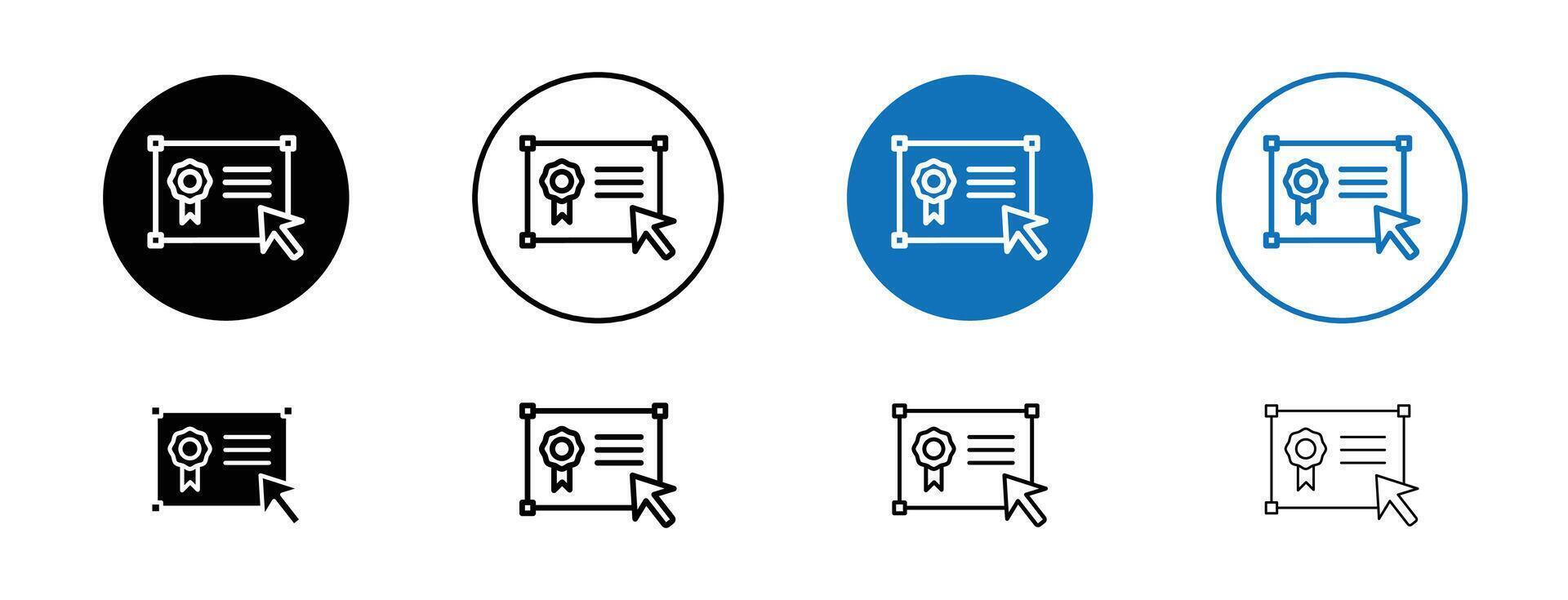 online onderwijs pictogram vector