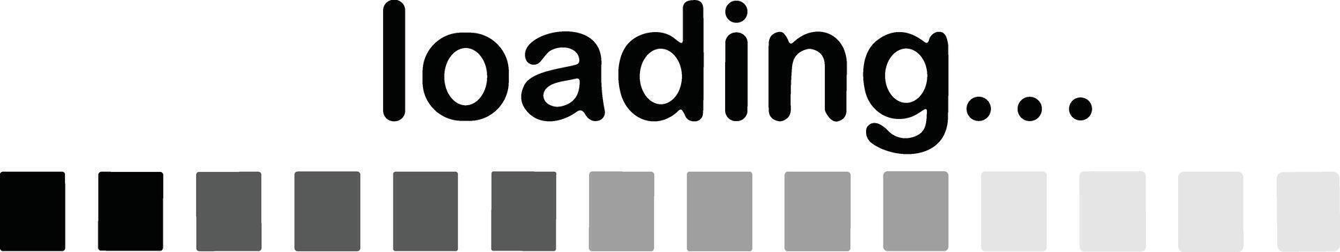 laden indicator. bezig met laden toestand bar, downloaden vooruitgang en lijn uploaden of het dossier overdracht aan het wachten bars vector symbolen. lijn visualisatie element