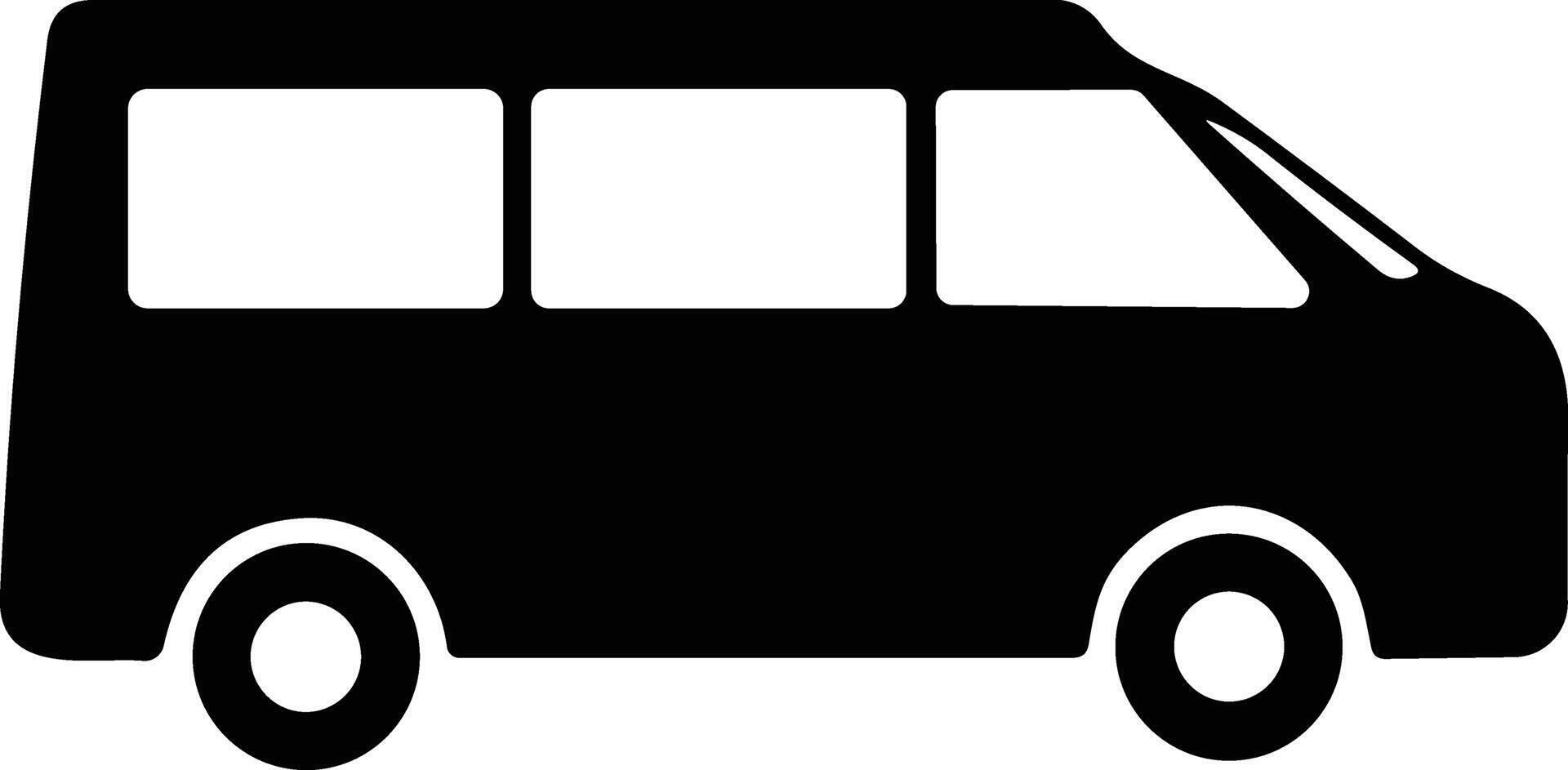 auto icoon. voertuig. auto busje vector illustratie. vervoer