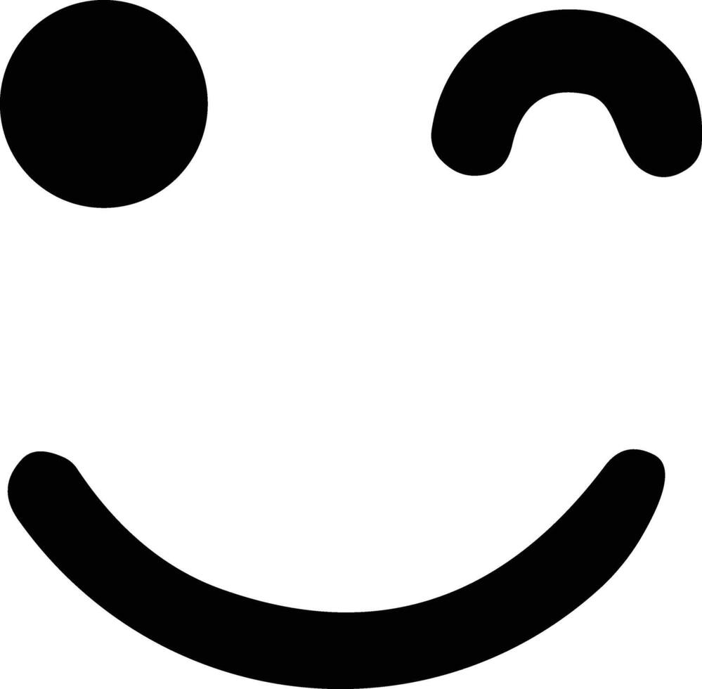 emoji icoon. emoticon. glimlach gezicht. emotie. grappig tekenfilm. gezicht gebaren. sociaal media. lachend, Vrolijk, open plek, blij gelaats uitdrukking. vector