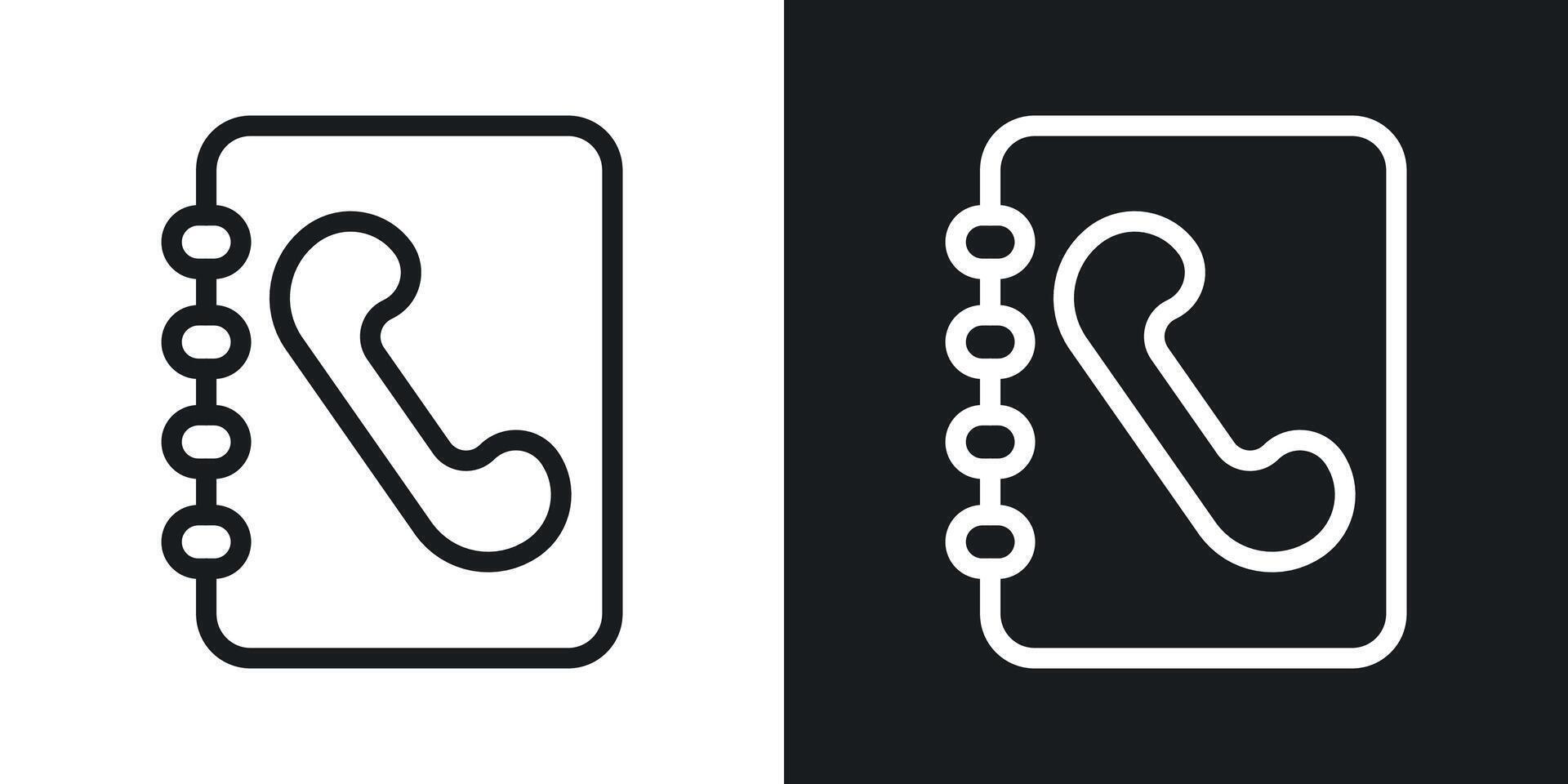 telefoonboek vector pictogram