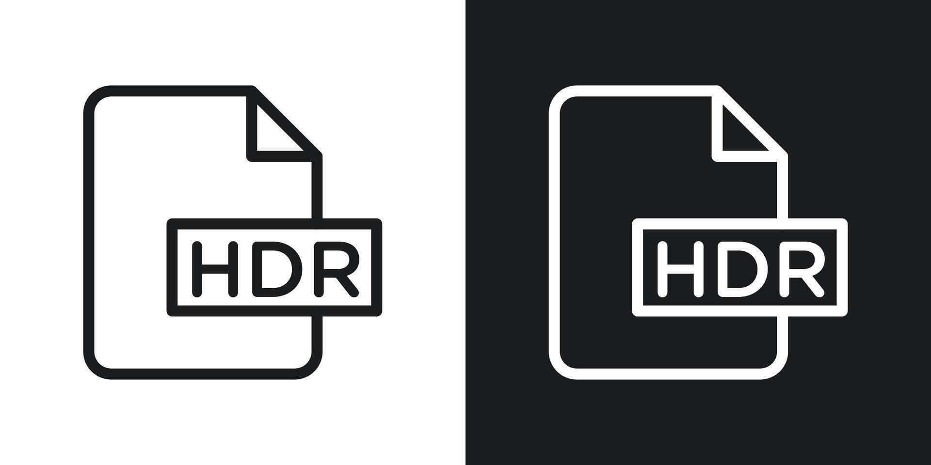 hdr beeld het dossier uitbreiding icoon vector