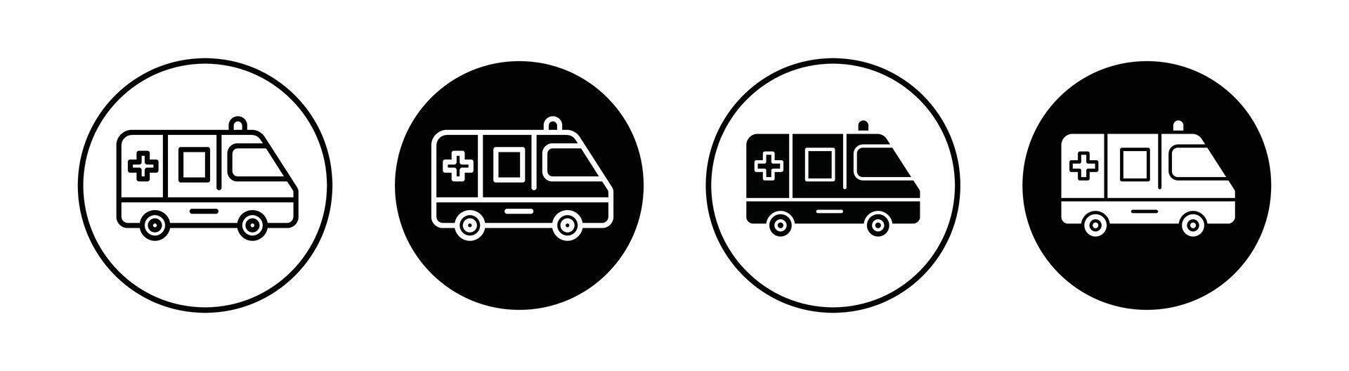 ambulance vector pictogram