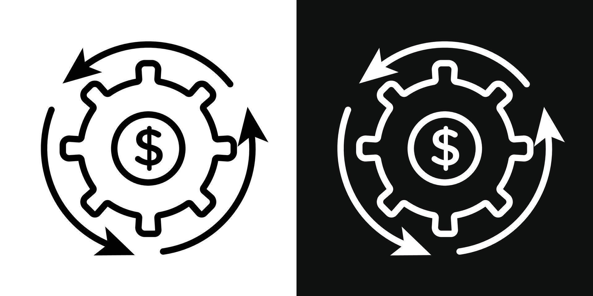 kosten optimalisatie icoon vector