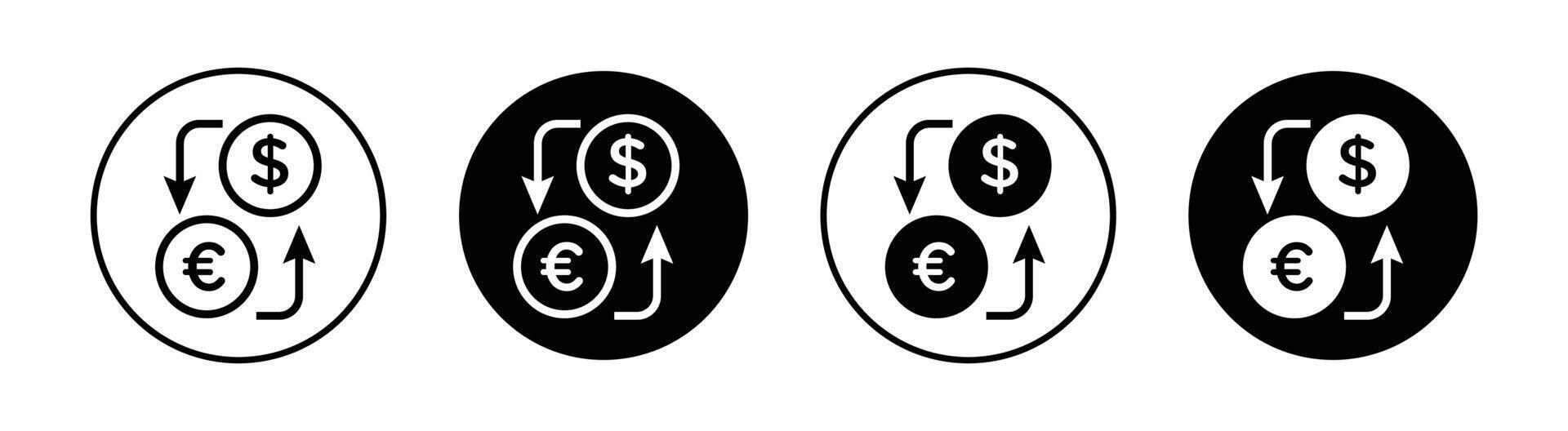 valuta wisselen pictogram vector