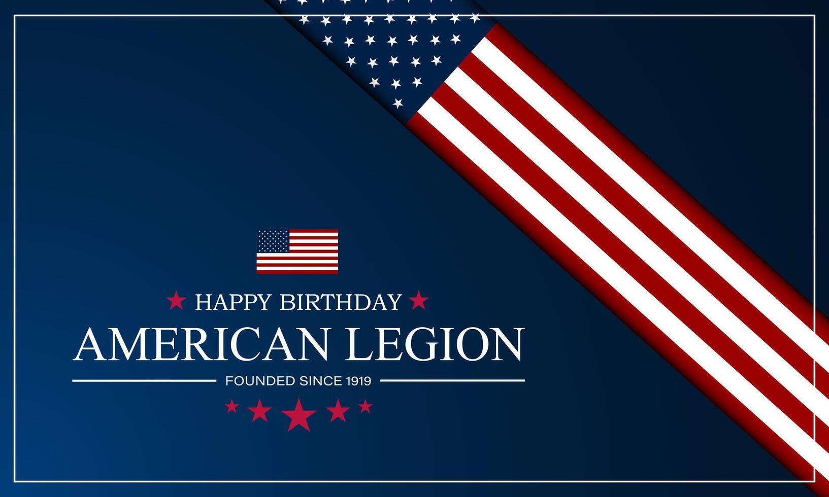 gelukkig verjaardag Amerikaans legioen achtergrond vector illustratie