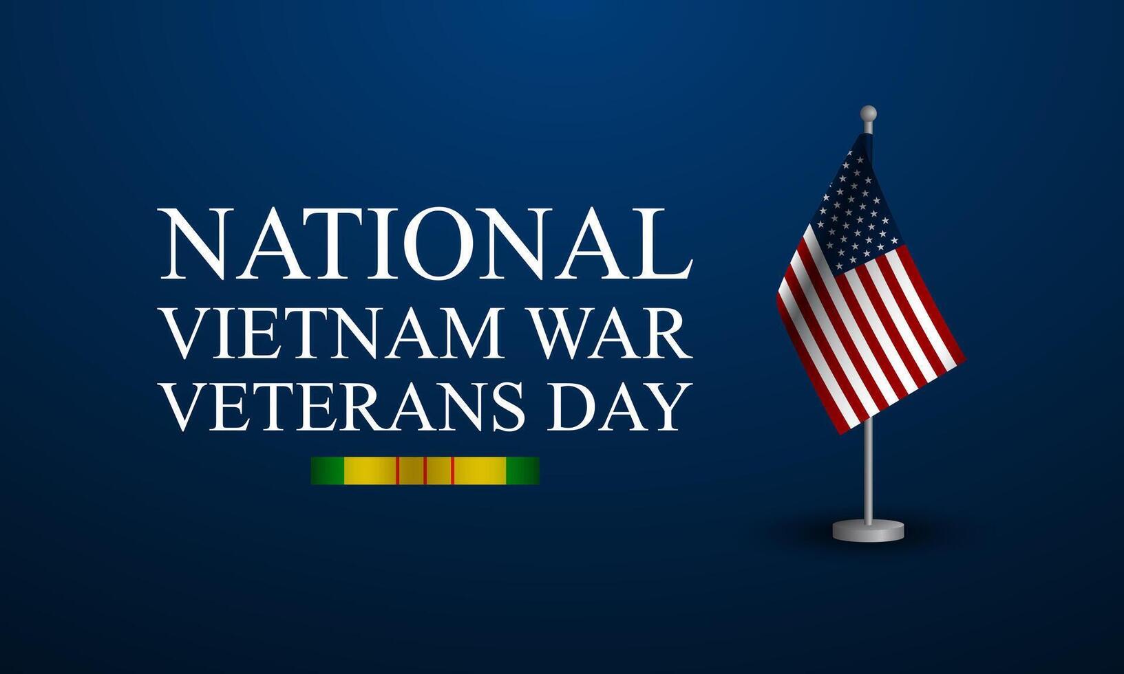 Vietnam oorlog veteranen dag achtergrond vector illustratie