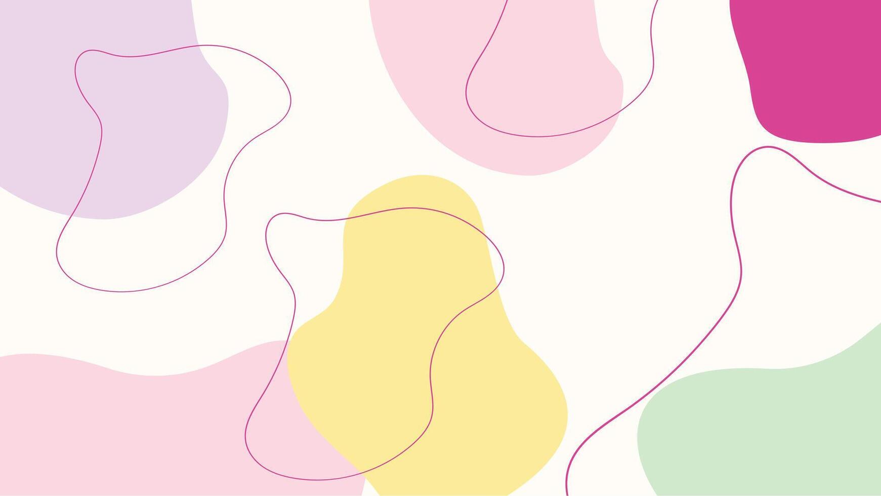 abstract achtergrond met golvend lijnen en vlekken in pastel kleuren. vector