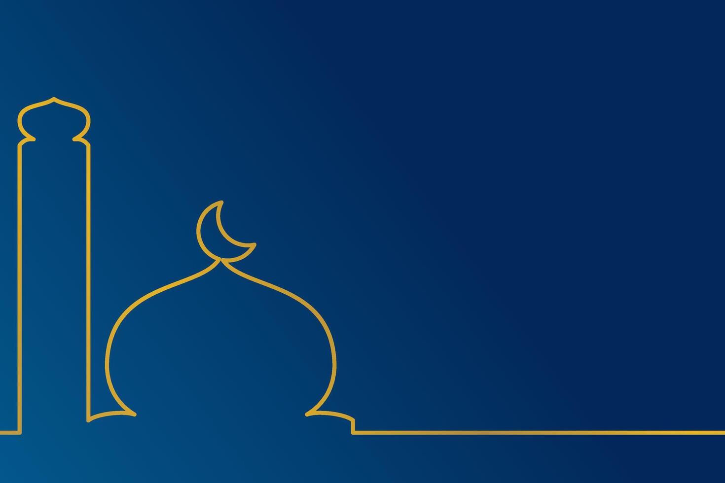 blauw luxe Islamitisch achtergrond met kopiëren ruimte Oppervlakte. vector ontwerp voor spandoeken, groet kaarten, flyers, sociaal media, presentaties, web Islamitisch vakantie.