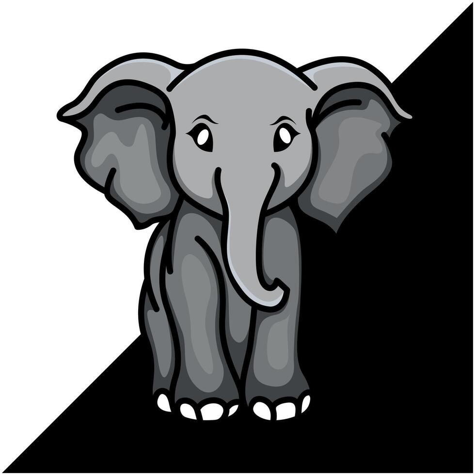 olifant icoon logo ontwerp vector