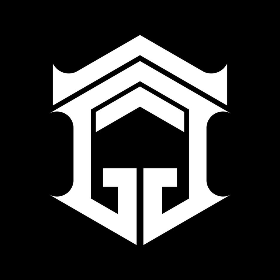 brief g monogram icoon logo ontwerp vector